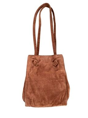Vintage Viva Bags of California Brown Suede Tote Bag